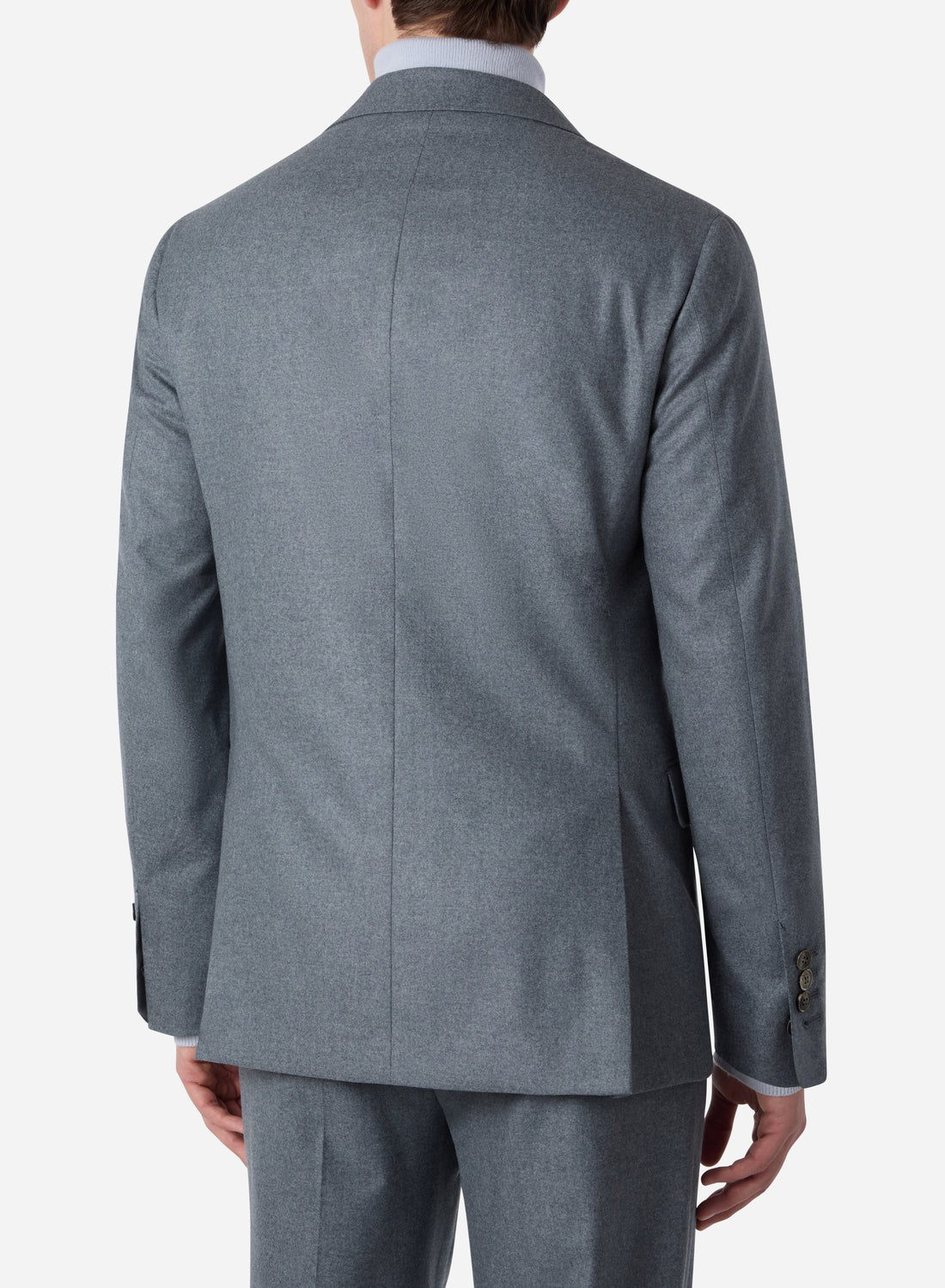 WOOL SILK CASHMERE DOUBLE BREAST BLAZER