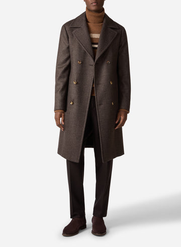 SUPERFINE MERINO WOOL DOUBLE BREAST COAT