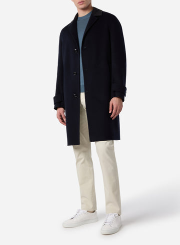 DOUBLE WOOL AND CASHMERE OVERCOAT