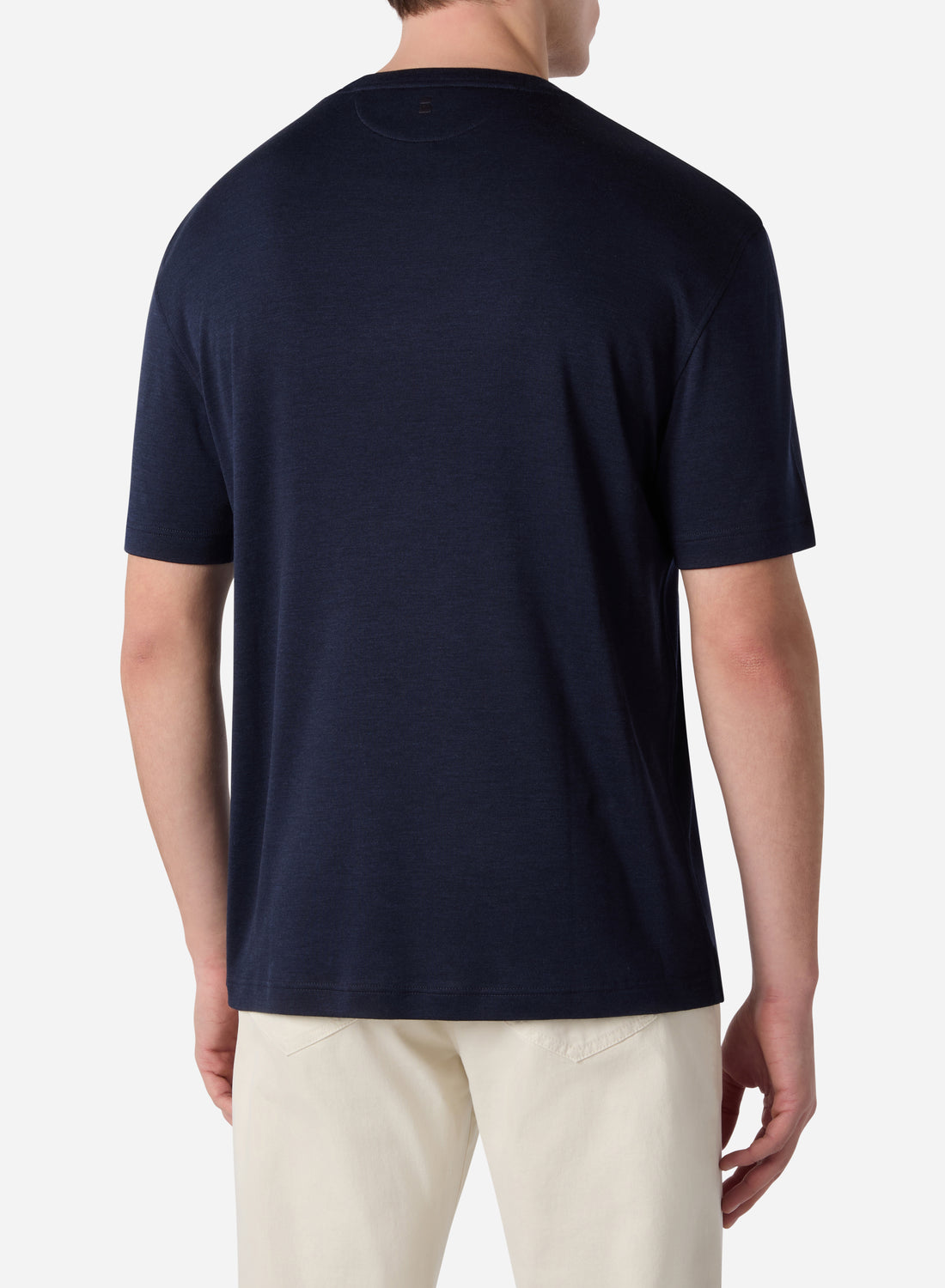 CASHMERE AND SILK SHORT SLEEVES T-SHIRT