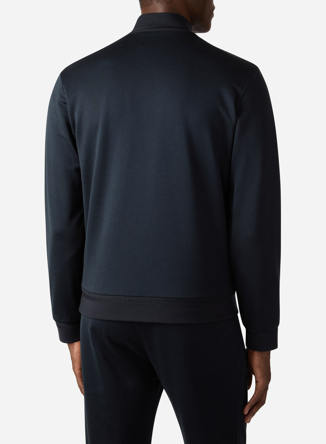 COTTON AND SILK QUILTED JERSEY BOMBER