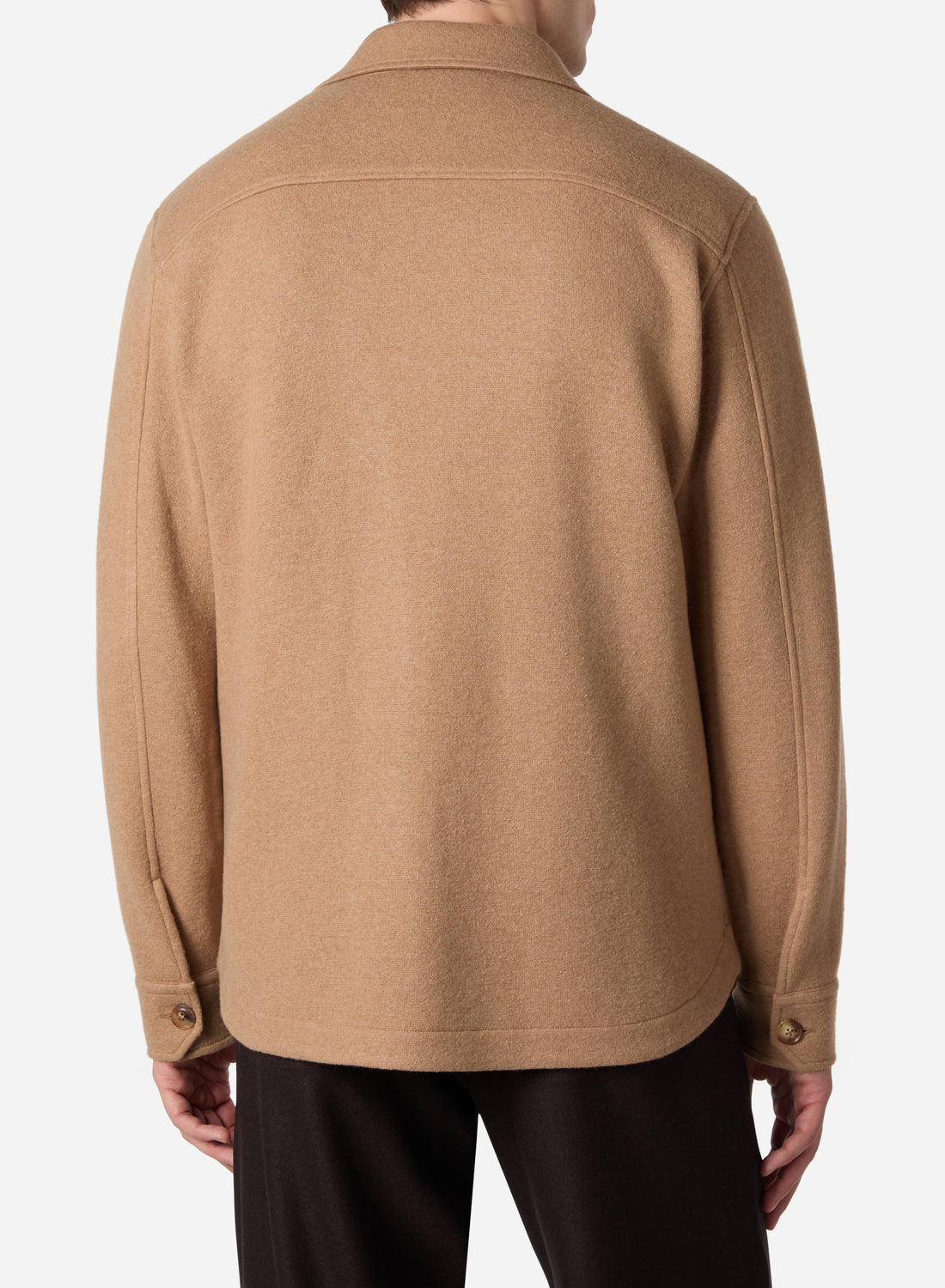 BABY CAMELHAIR JERSEY SHIRT JACKET