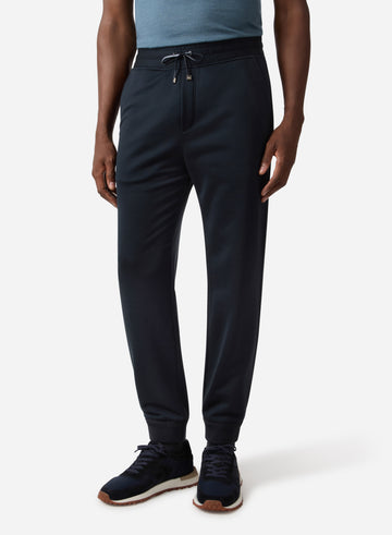 COTTON AND SILK JOGGER PANT ELASTIC CUFF