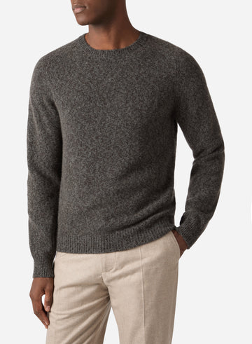 TWISTED CASHMERE CREWNECK