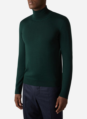 SUPERFINE WOOL TURTLENECK
