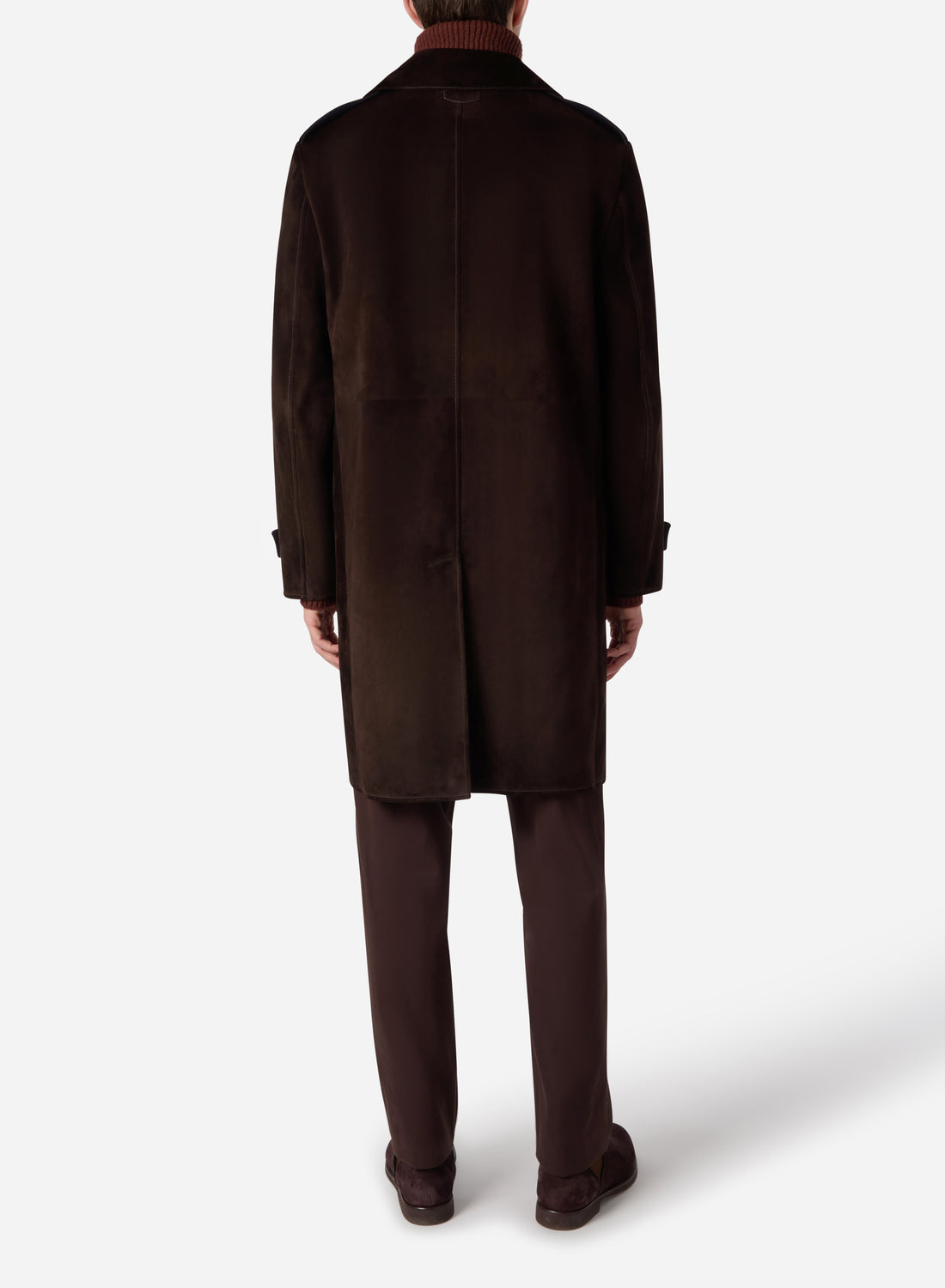 SUEDE TRENCH WITH CASHMERE JERSEY LINING