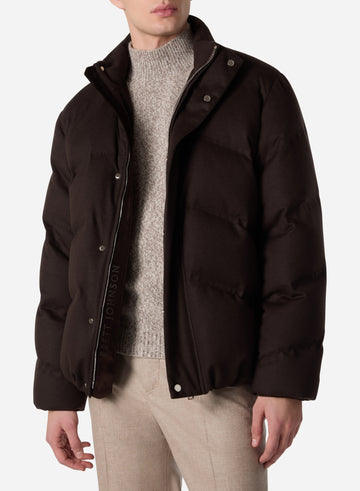 CASHMERE DOWN SHORT JACKET