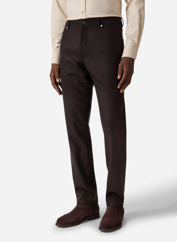 SUPERFINE MERINO WOOL 5 POCKET PANT