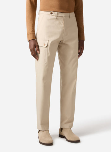 COTTON CASHMERE CARGO PANT