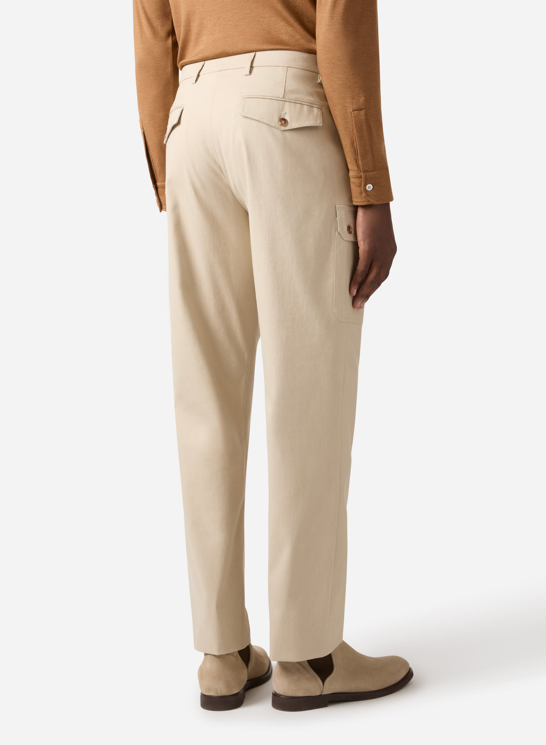 COTTON CASHMERE CARGO PANT