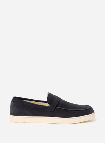 SUEDE BEAUX LOAFER SHEARLING LINING
