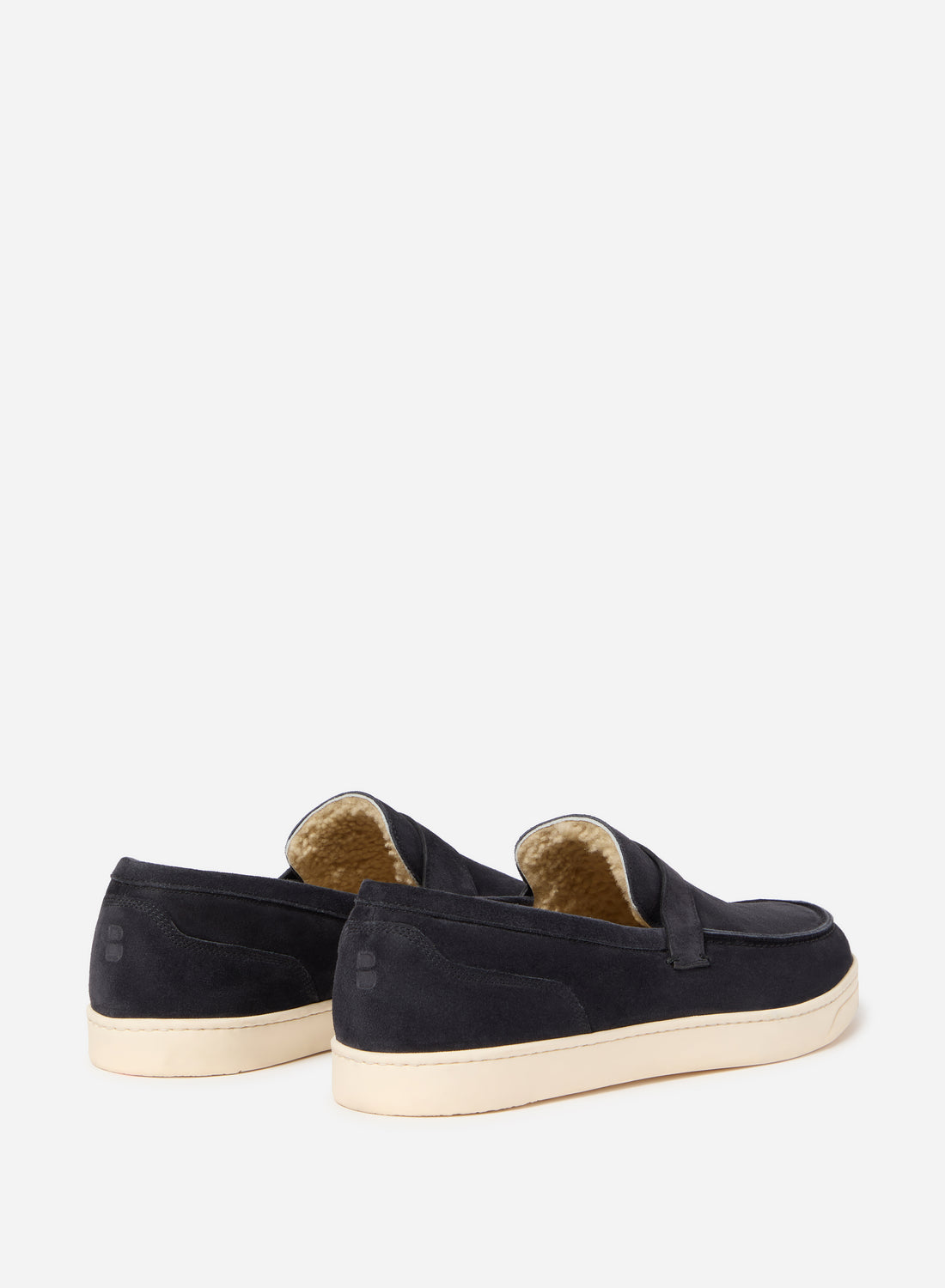 SUEDE BEAUX LOAFER SHEARLING LINING