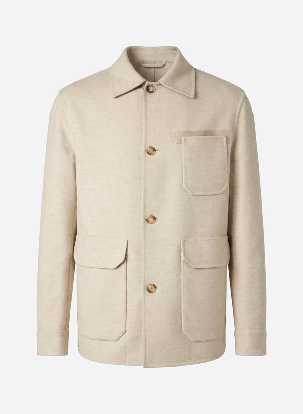 CASHMERE DOUBLE CHORE JACKET