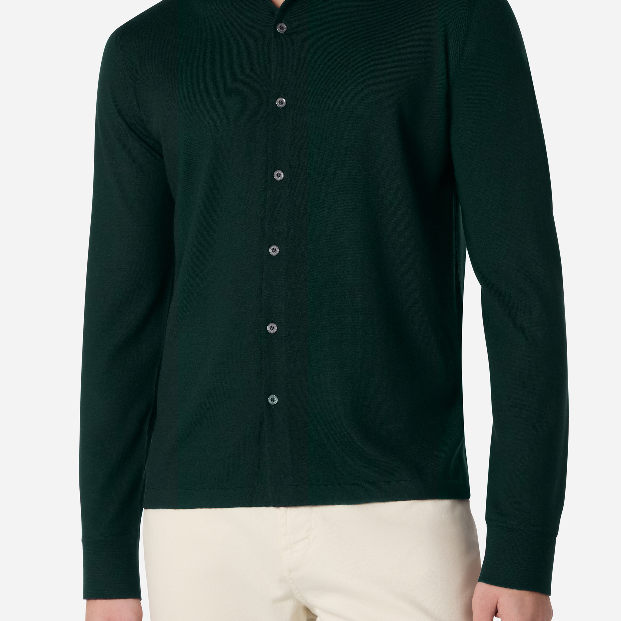 SUPERFINE WOOL LONG SLEEVES SHIRT