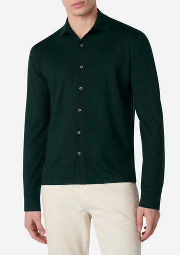 SUPERFINE WOOL LONG SLEEVES SHIRT
