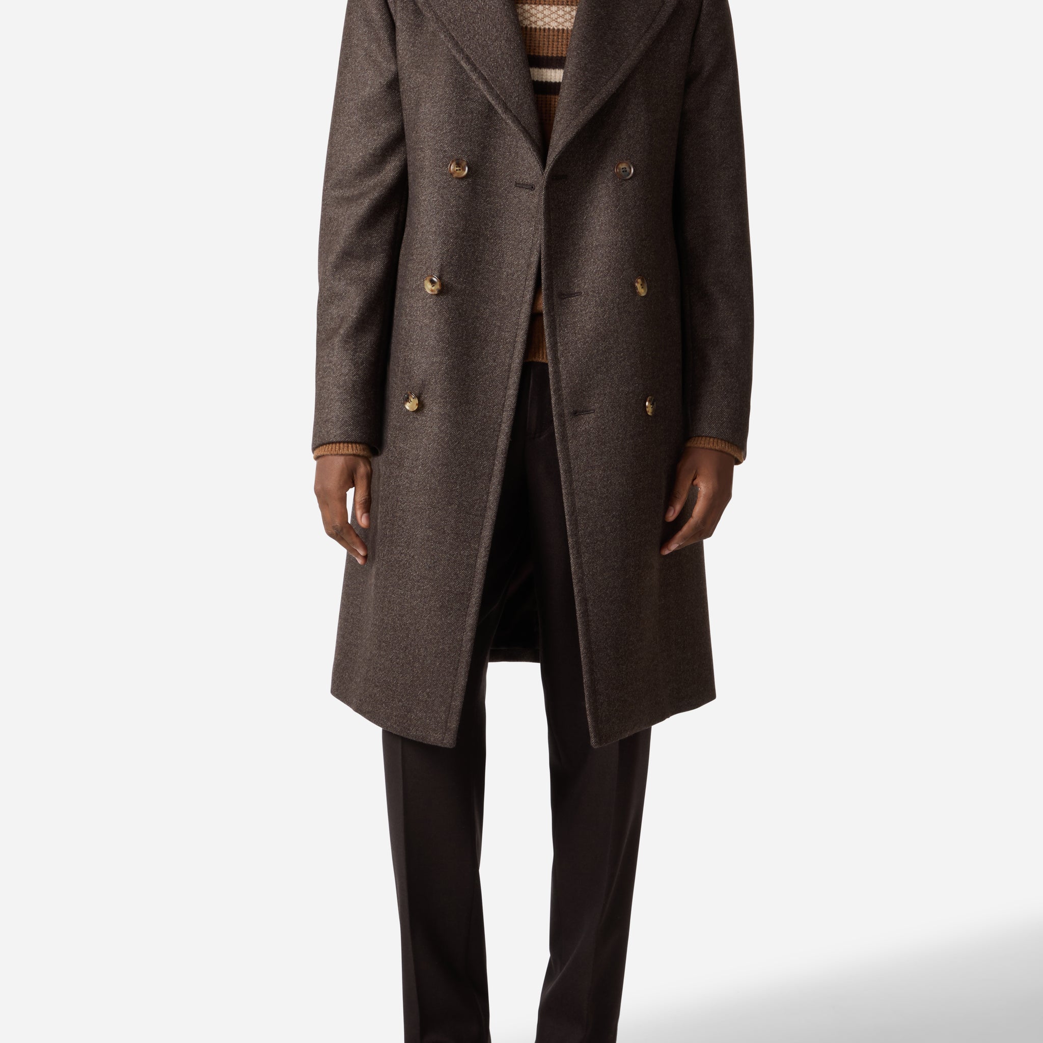 SUPERFINE MERINO WOOL DOUBLE BREAST COAT