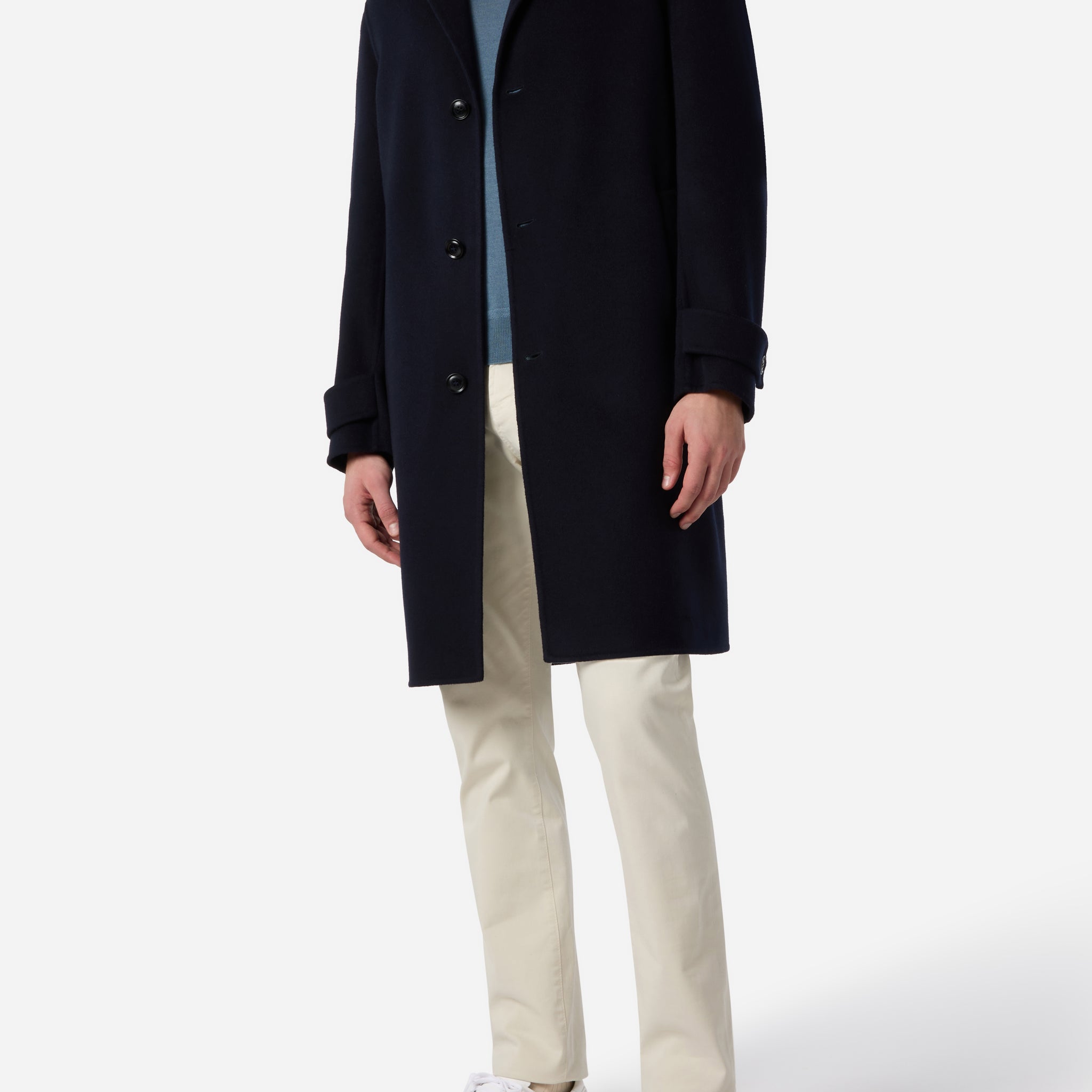 DOUBLE WOOL AND CASHMERE OVERCOAT