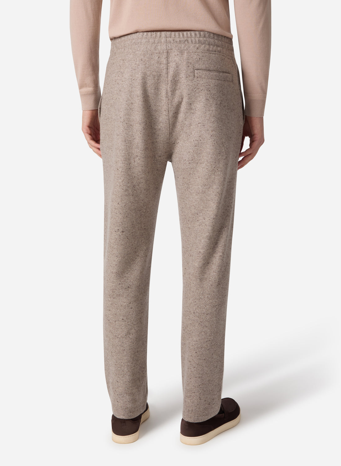 CASHMERE TWEED DRAWSTRING PANTS