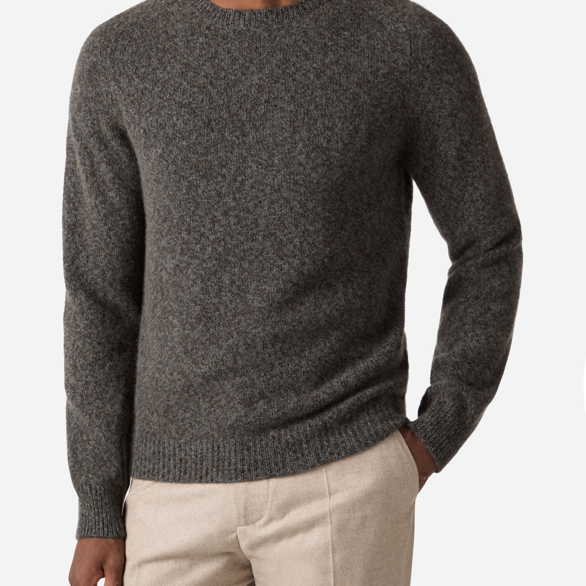 TWISTED CASHMERE CREWNECK