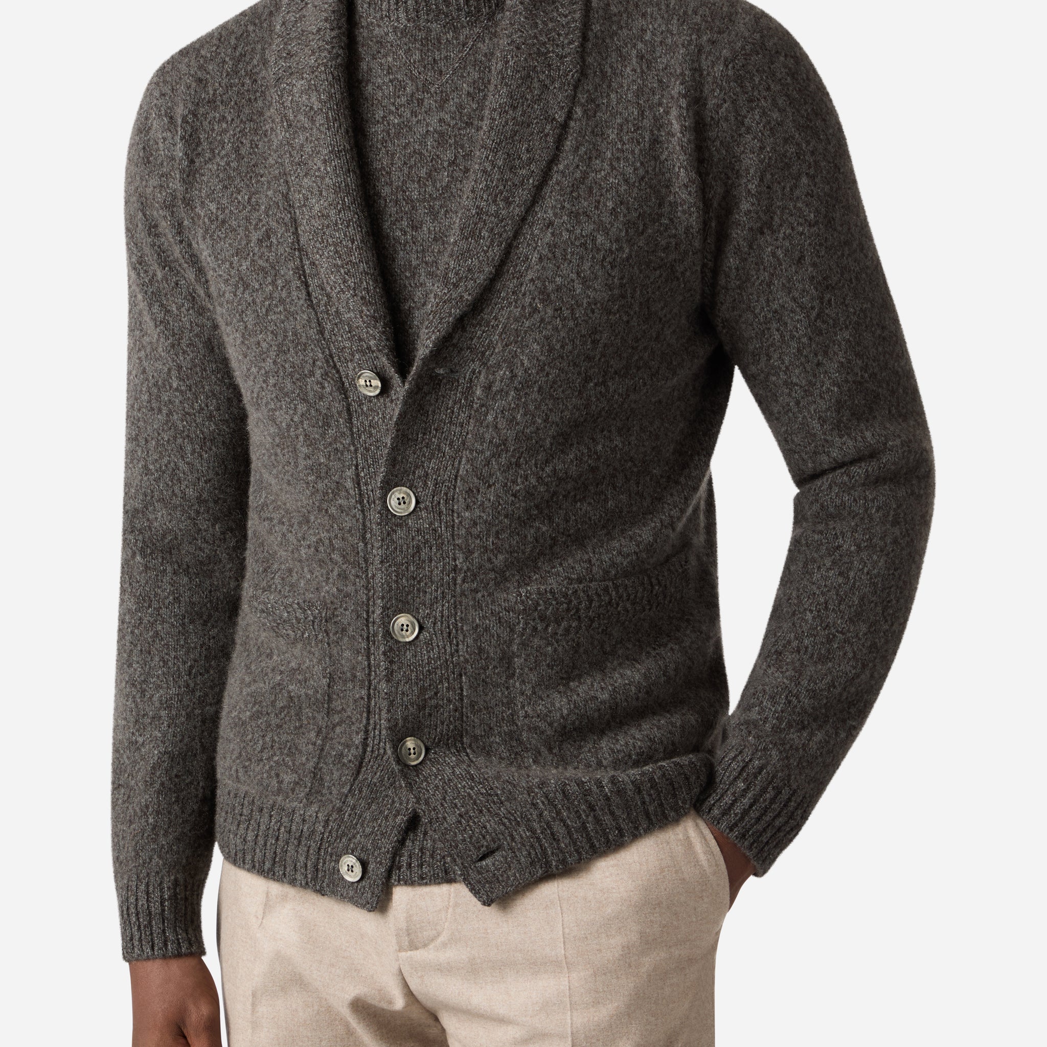 TWISTED CASHMERE CARDIGAN