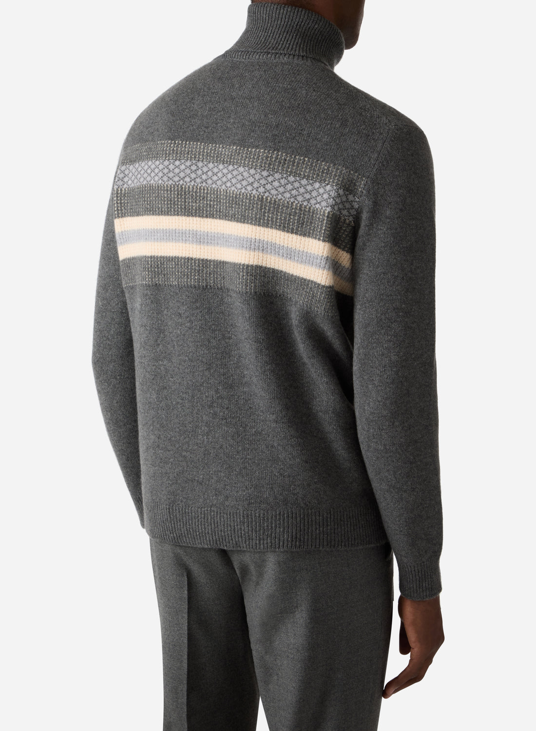 CASHMERE FAIR ISLE TURTLENECK