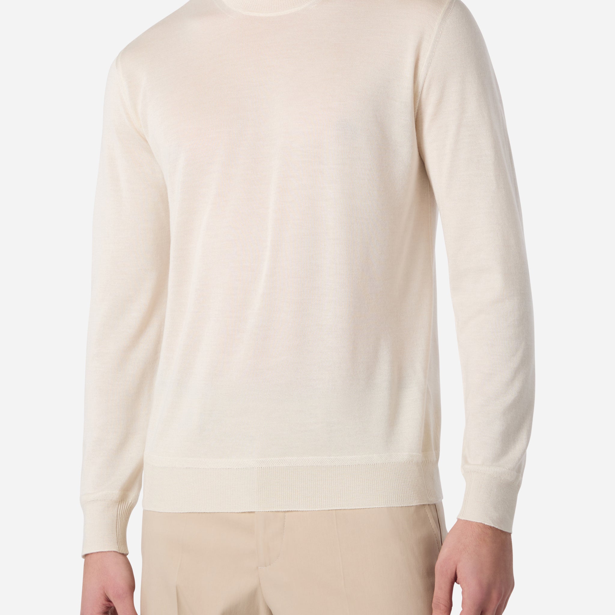 CASHMERE AND SILK CREWNECK
