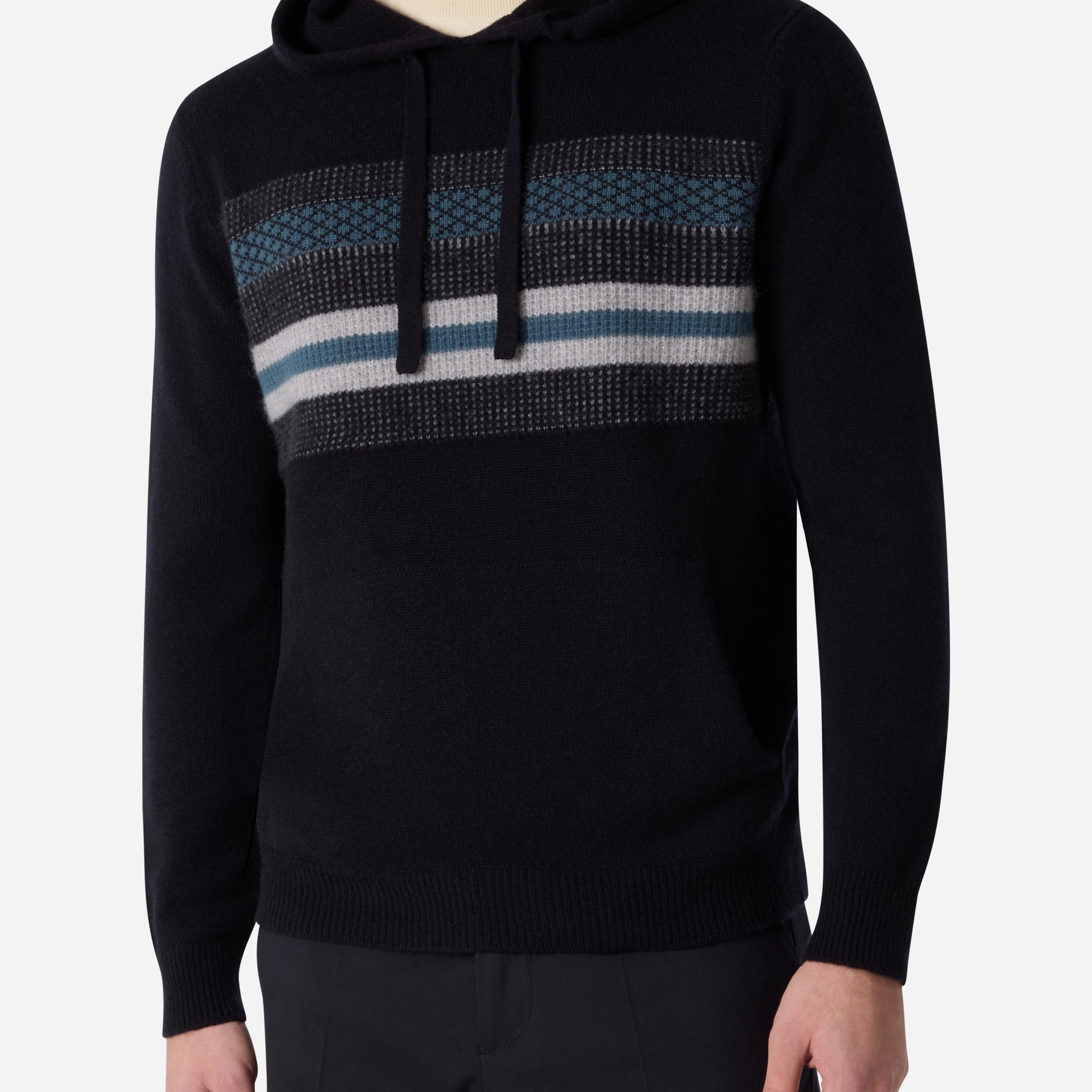 CASHMERE FAIR ISLE HOODIE