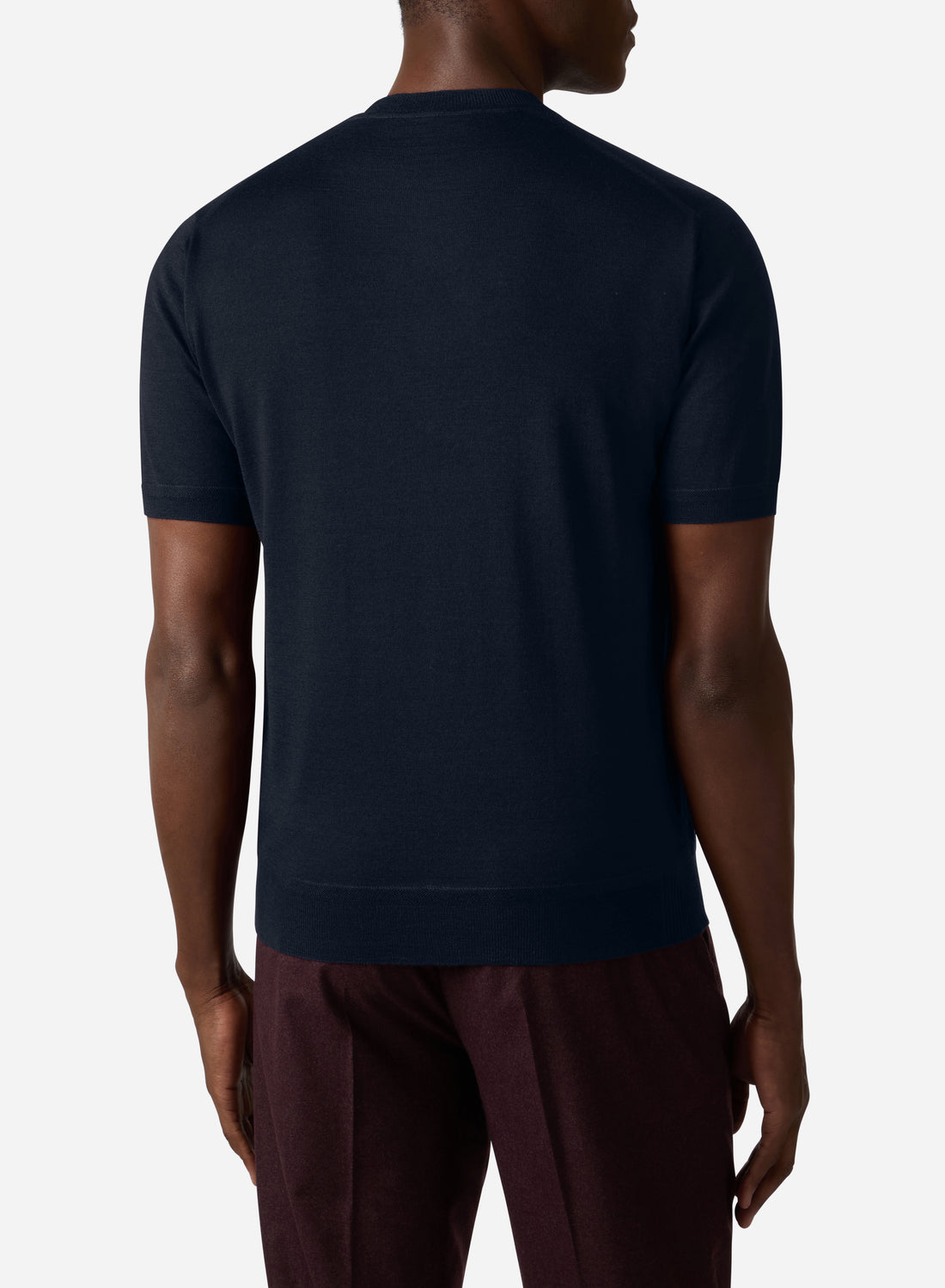 CASHMERE AND SILK SHORT SLEEVES T-SHIRT