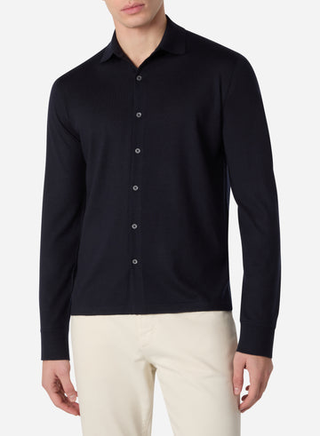 SUPERFINE WOOL LONG SLEEVES SHIRT