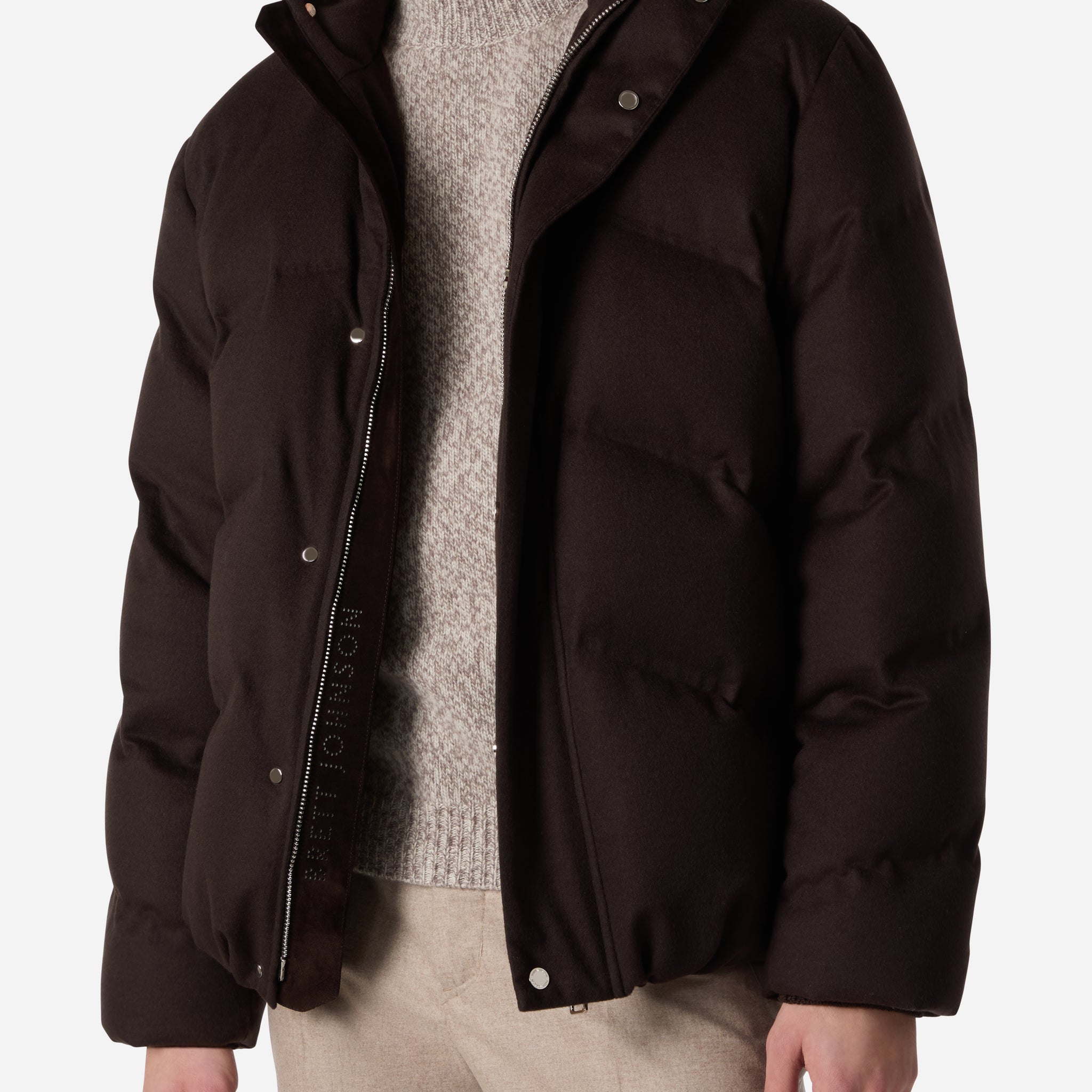 CASHMERE DOWN SHORT JACKET