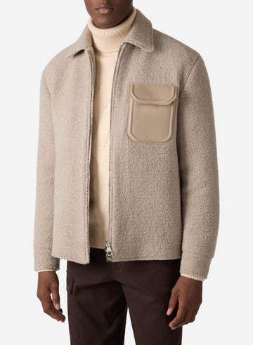 TECHNICAL WOOL OVERSHIRT