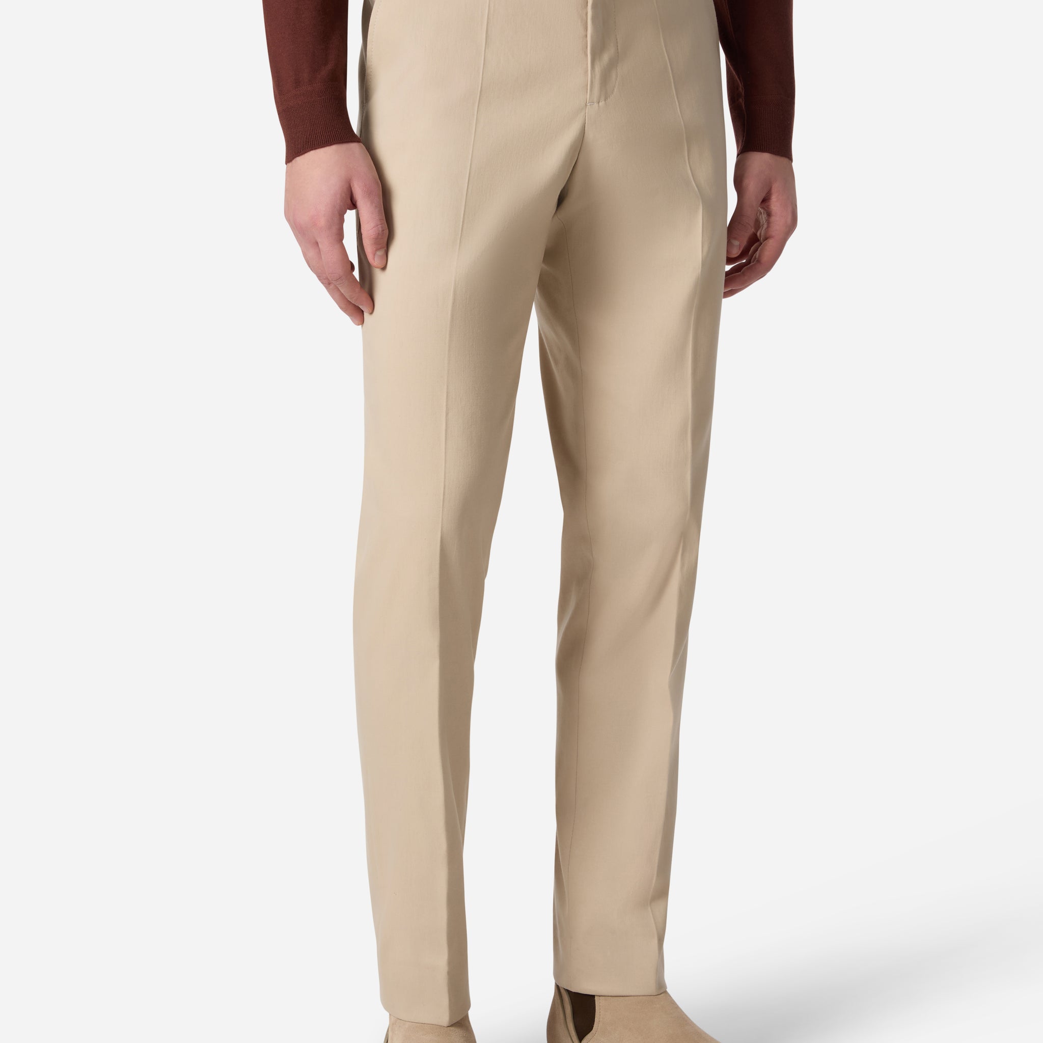 COTTON CASHMERE CHINO PANT