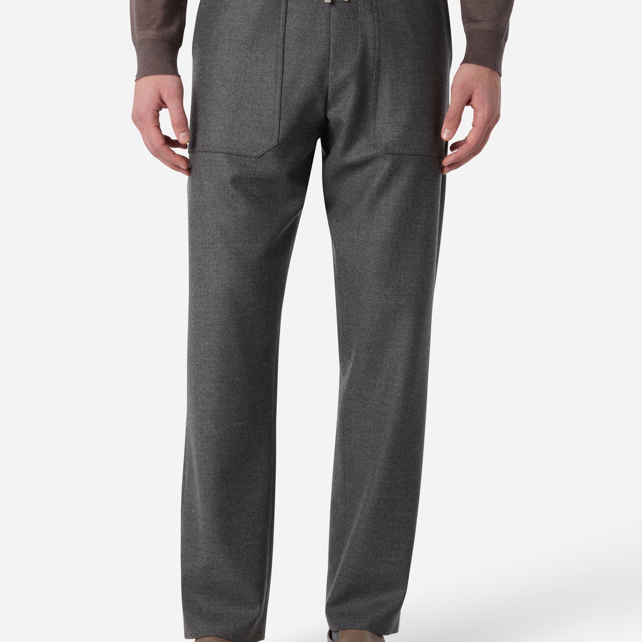 SUPERFINE MERINO WOOL DRAWSTRING PANT