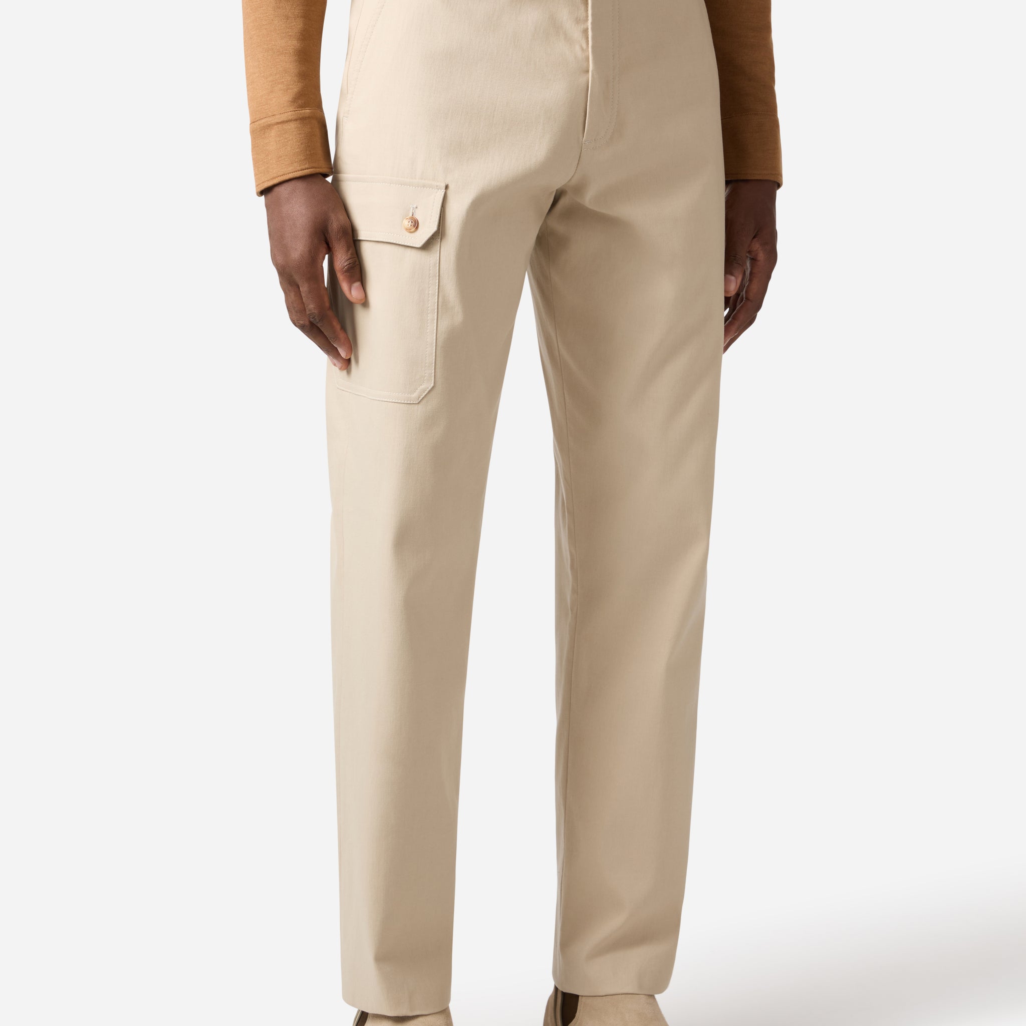 COTTON CASHMERE CARGO PANT