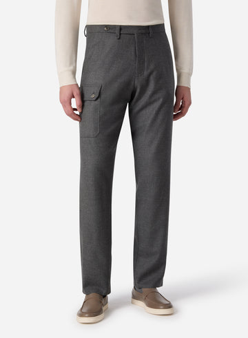 SUPERFINE MERINO WOOL CARGO PANT
