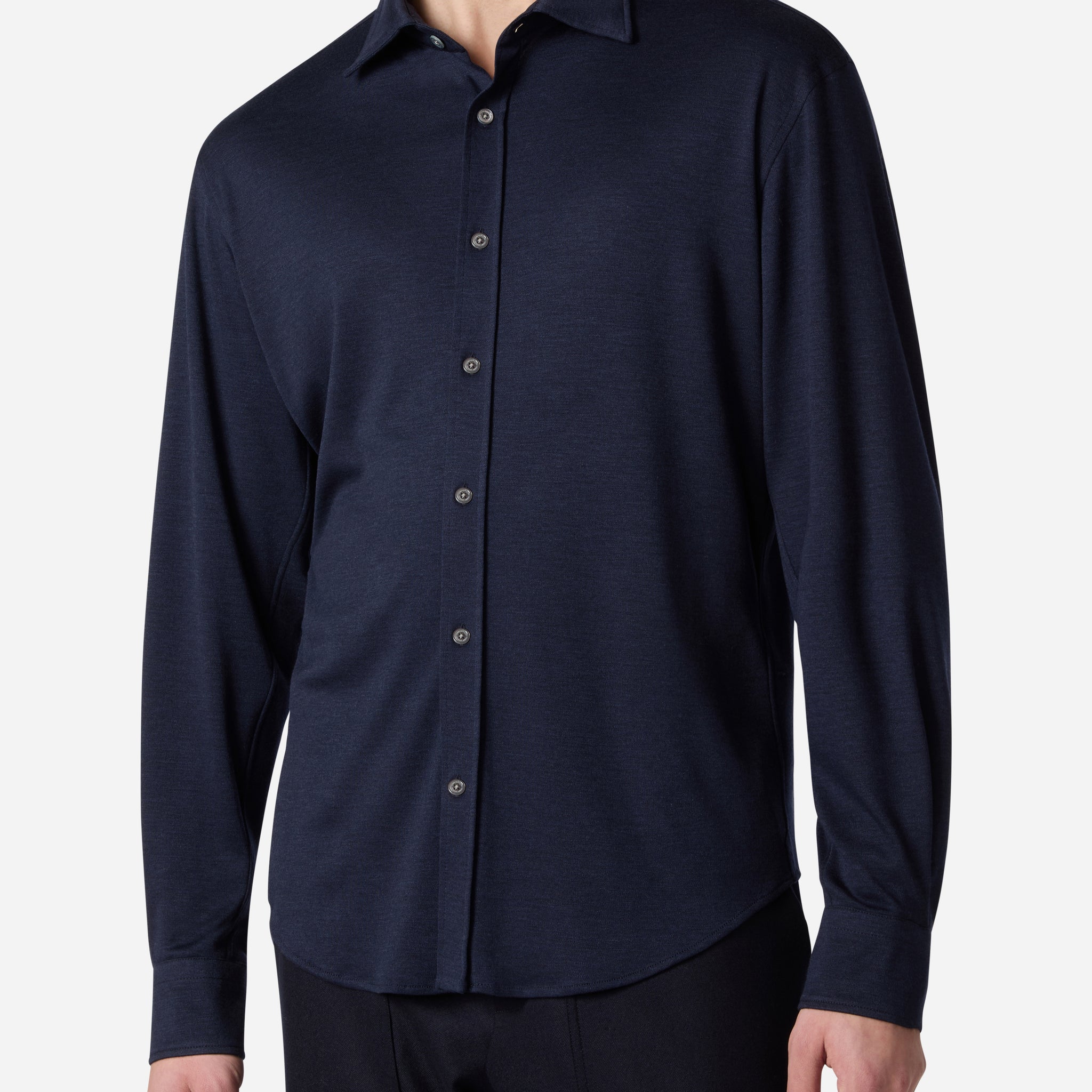 CASHMERE AND SILK JERSEY SHIRT