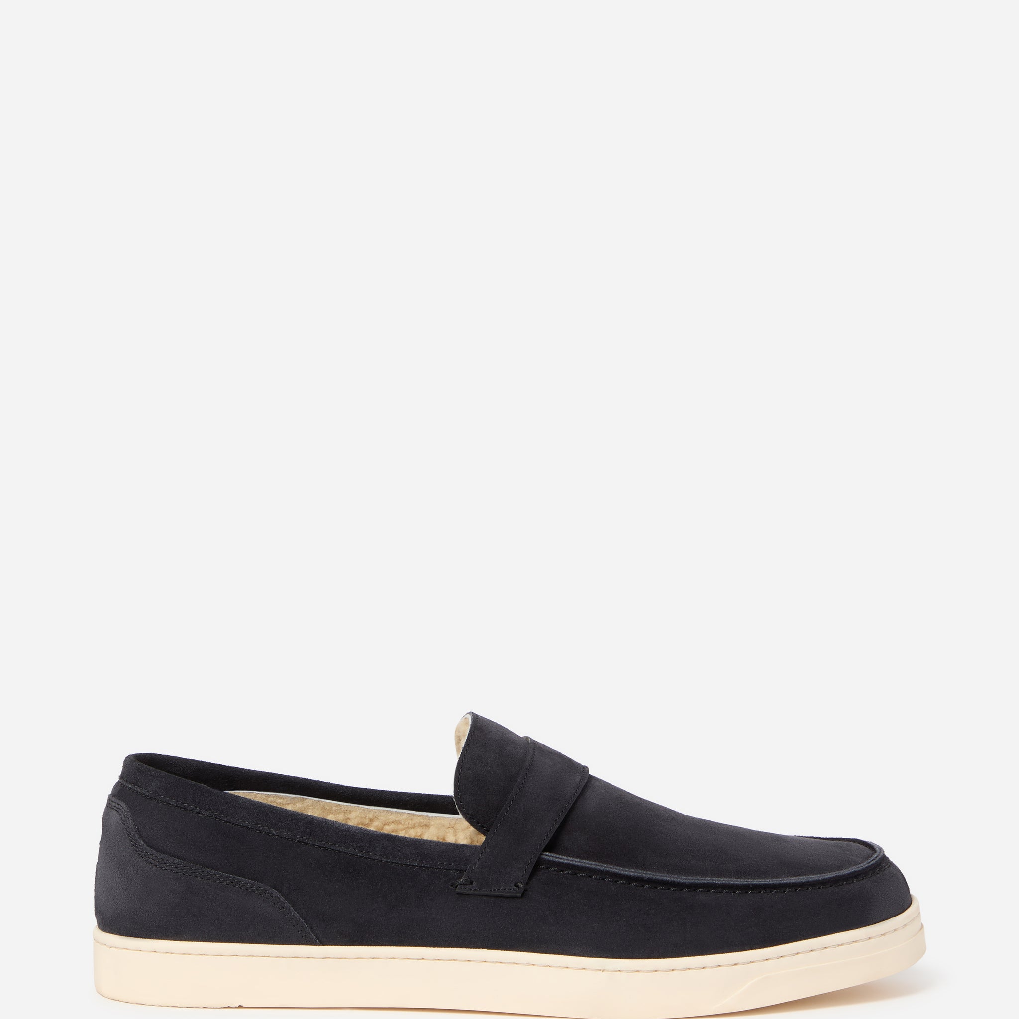 SUEDE BEAUX LOAFER SHEARLING LINING