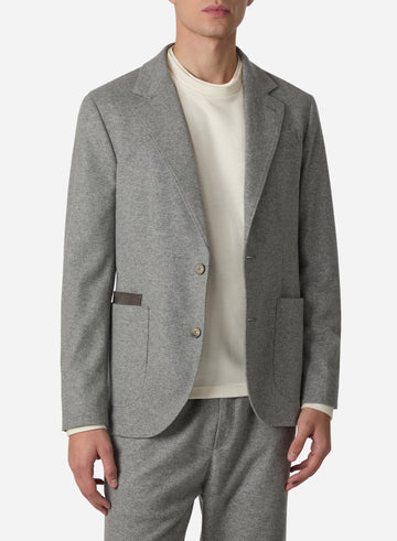 WOOL AND CASHMERE JERSEY BLAZER