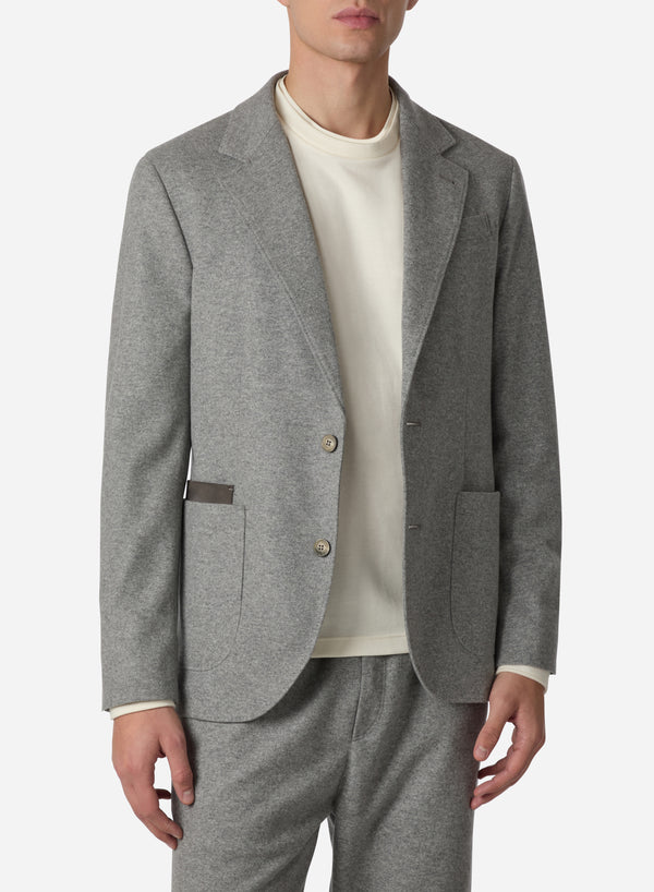 WOOL AND CASHMERE JERSEY BLAZER