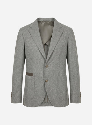 WOOL AND CASHMERE JERSEY BLAZER
