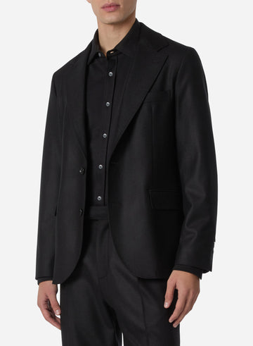 WOOL SINGLE BREAST BLAZER