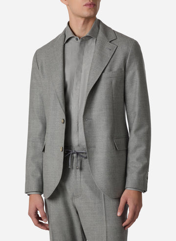 WOOL SINGLE BREAST BLAZER