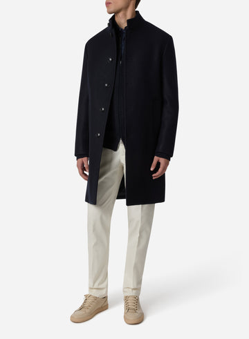 CASHMERE SINGLE BREAST RELAX FIT COAT