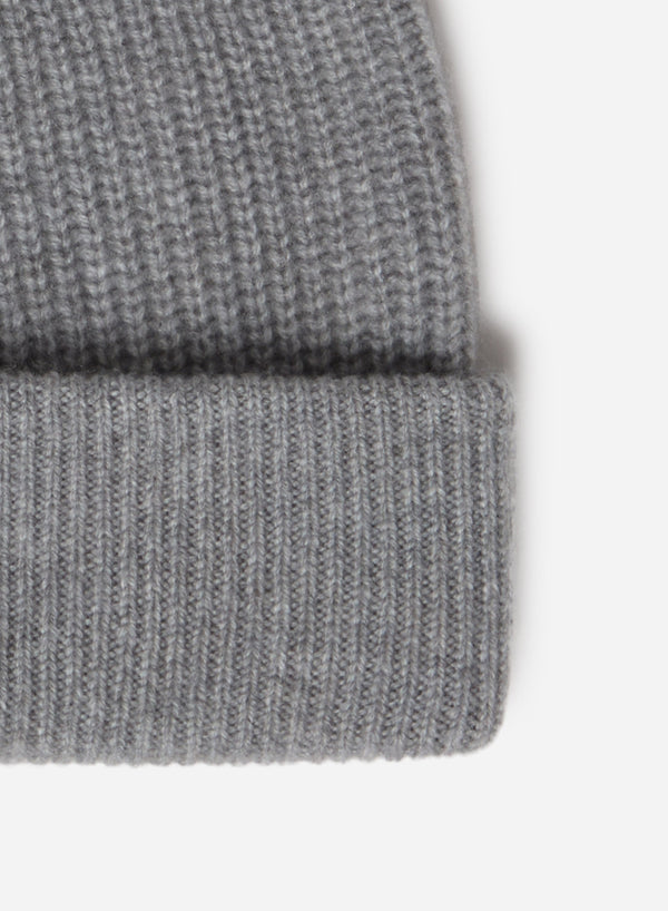 CASHMERE FANCY CABLE BEANIE