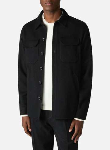 WOOL AND CASHMERE DOUBLE SHIRT