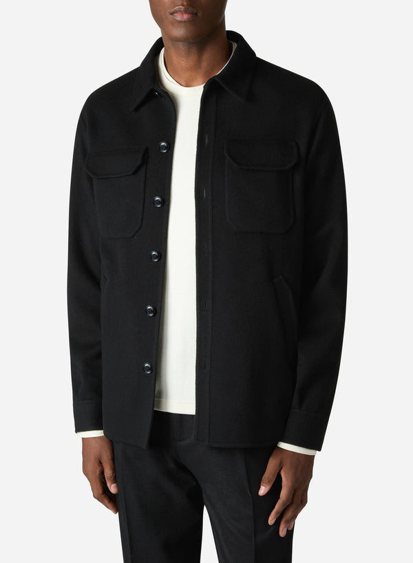 WOOL AND CASHMERE DOUBLE SHIRT