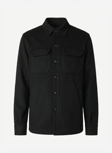 WOOL AND CASHMERE DOUBLE SHIRT