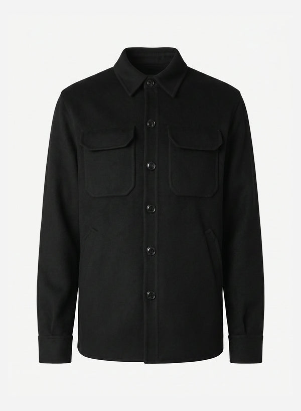 WOOL AND CASHMERE DOUBLE SHIRT