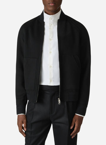 WOOL AND CASHMERE MK DOUBLE BOMBER