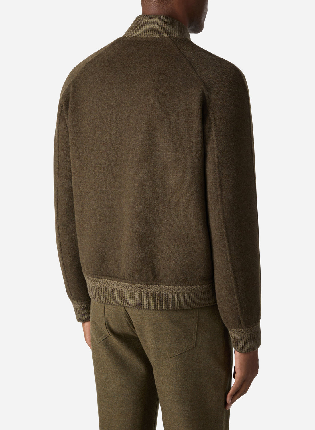 WOOL AND CASHMERE MK DOUBLE BOMBER